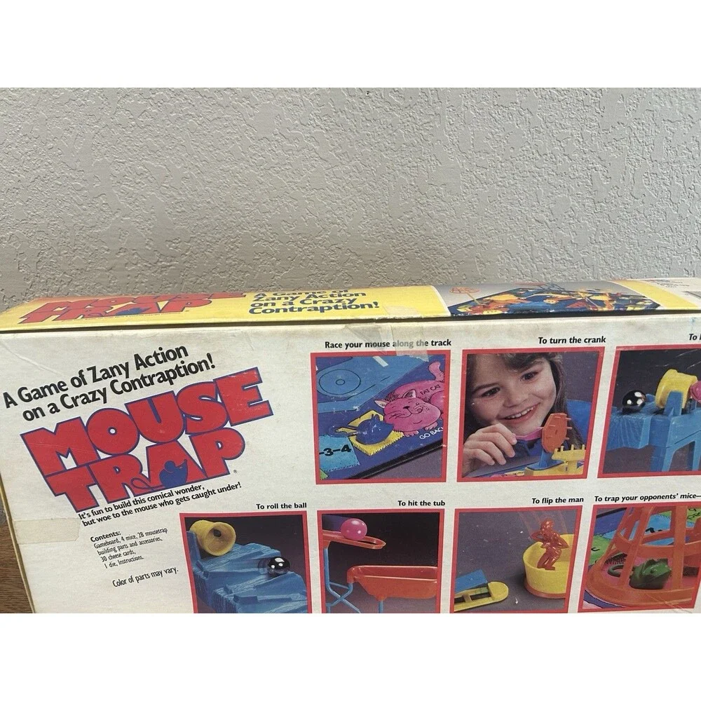 Vintage Mouse Trap Board Game 1986 Milton Bradley Classic Board Game